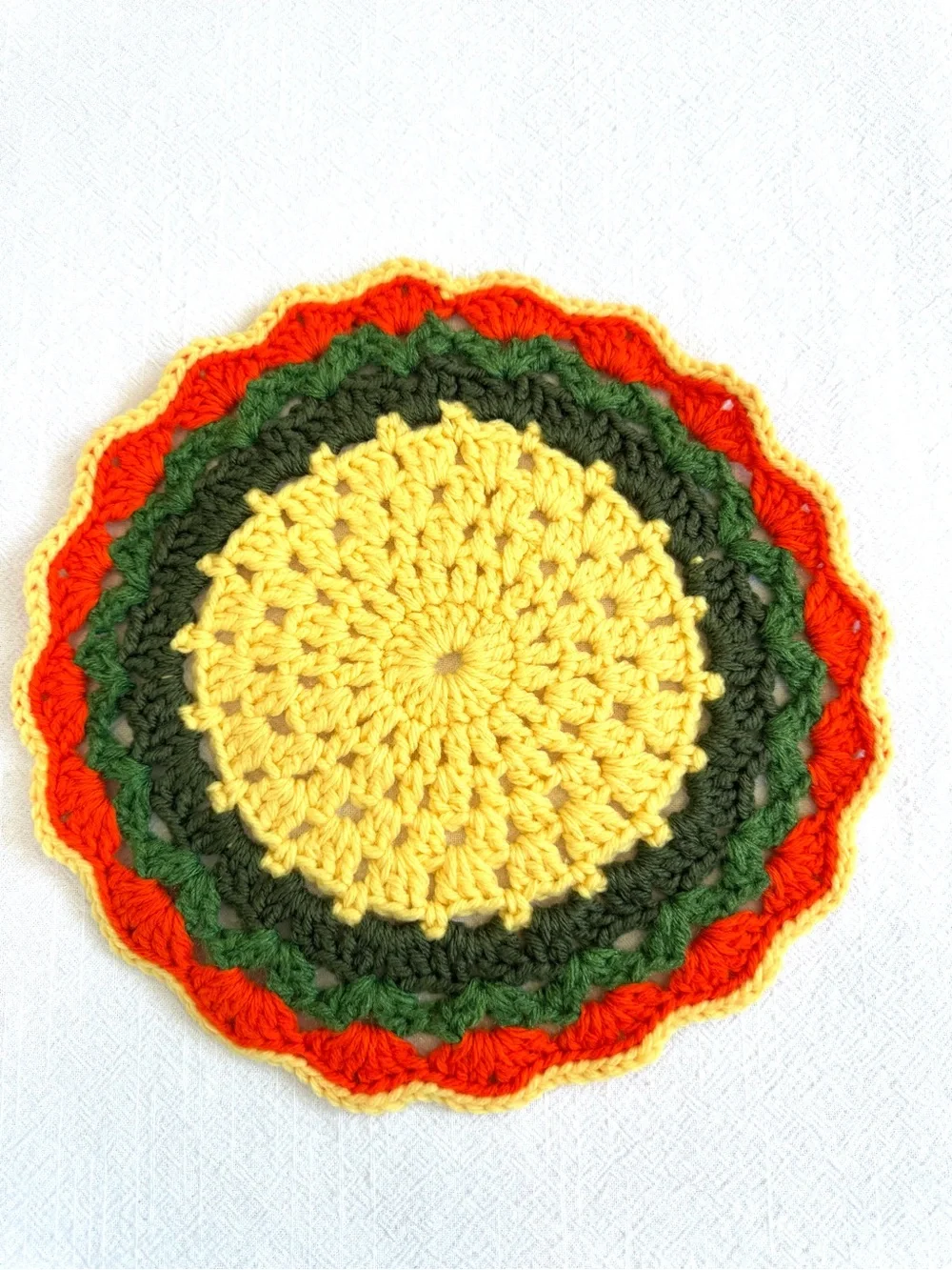 Two Handmade Crocheted Potholders.